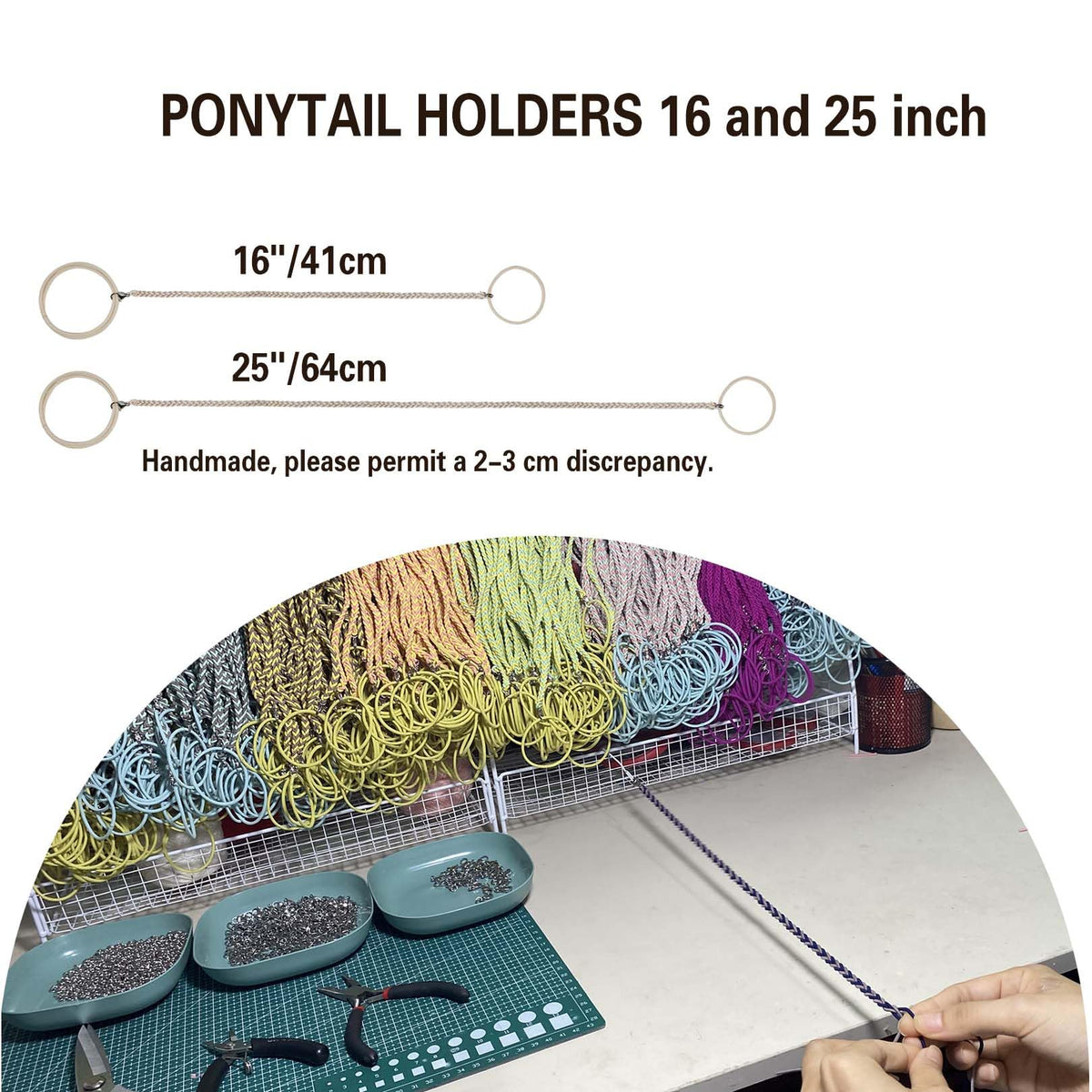 LOTMIAI wet hair tie after surfing, stays secure in water