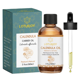LOTUSJOY amber bottle front view showing clean packaging and portability
