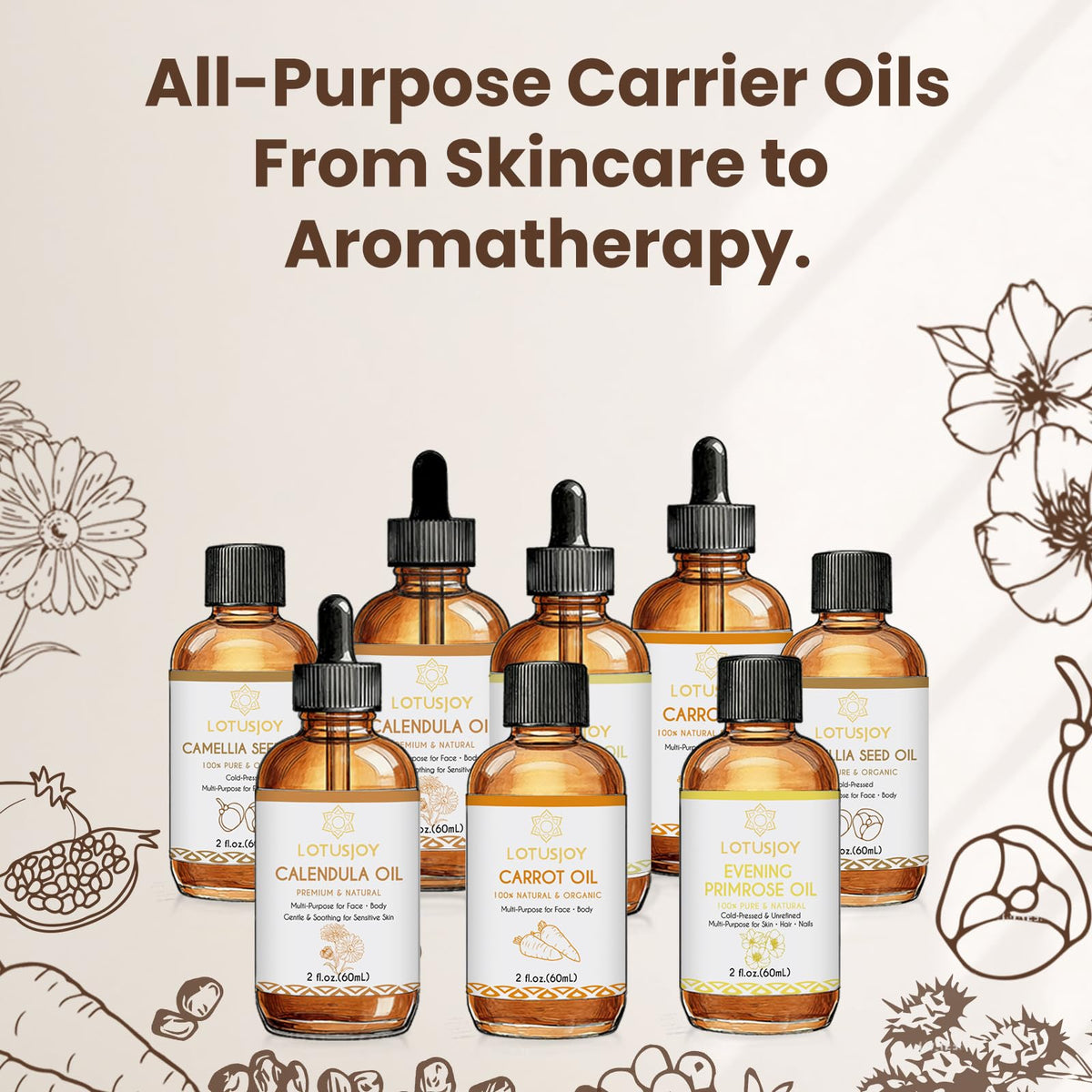 LOTUSJOY massaging oil into cuticles to nourish nails and prevent dryness