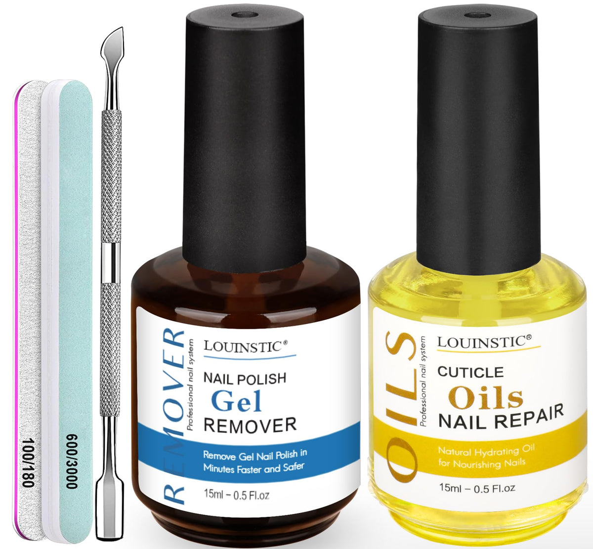 LOUINSTIC front packaging showing kit contents and fast removal benefit