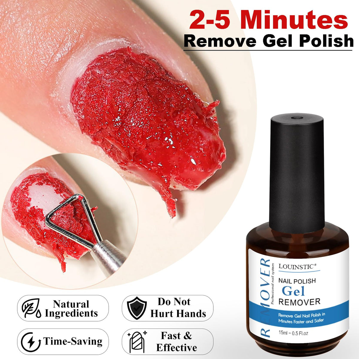 LOUINSTIC liquid latex bottle close-up protecting skin during removal