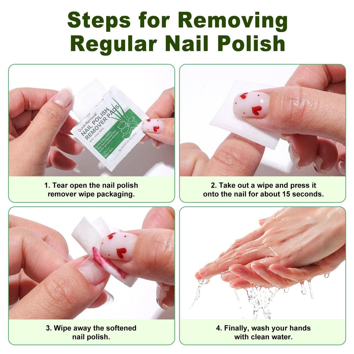 LOUINSTIC nail after removal smooth surface, nourished finish without damage