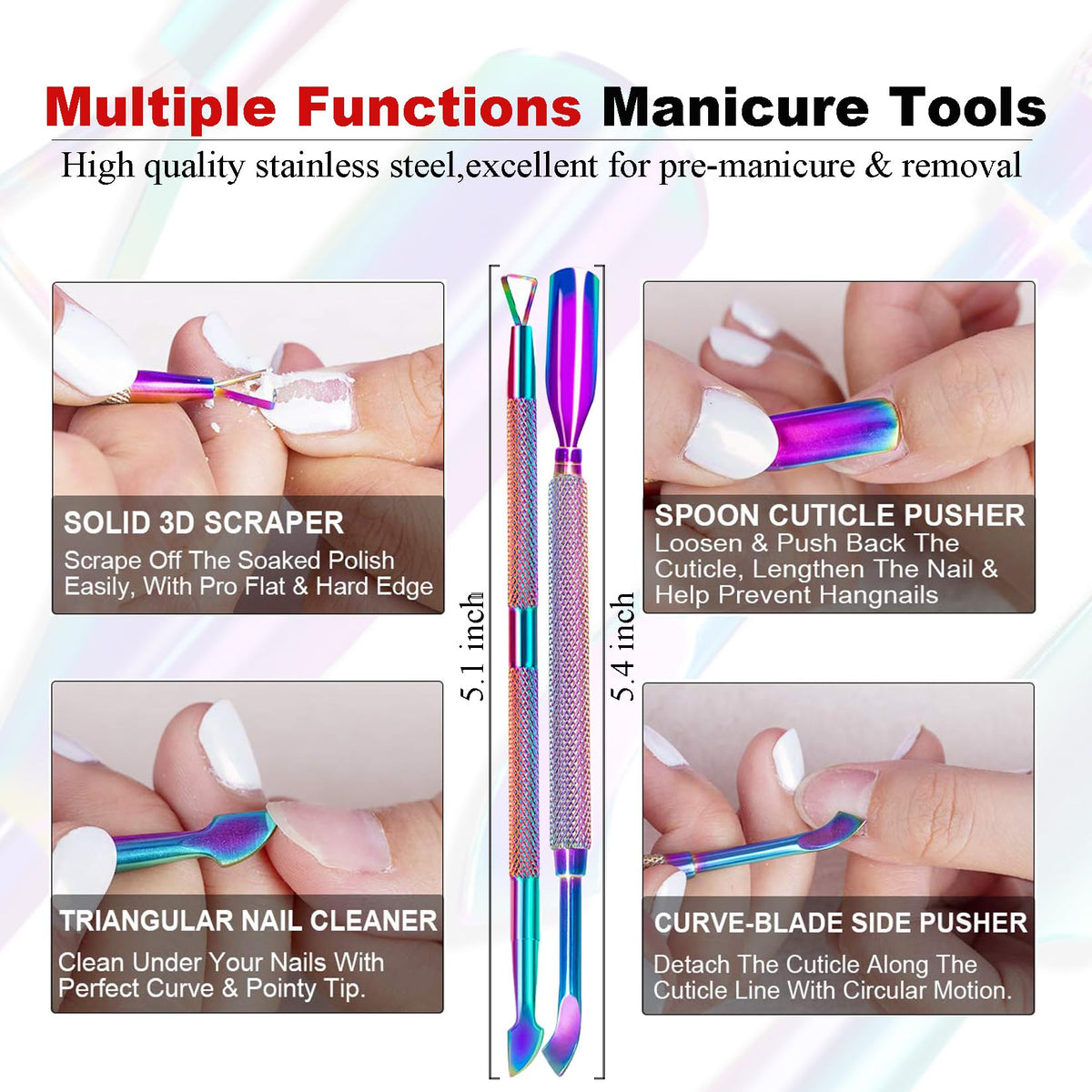LOUINSTIC removed gel residue close-up showing easy cleanup benefit