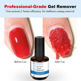 LOUINSTIC on a bathroom vanity during at-home manicure, convenient and low-odor
