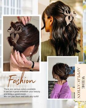Lourny clip next to ruler showing 10.5 cm size for thick hair capacity