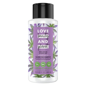Love Beauty and Planet front bottle showing product and scent clarity