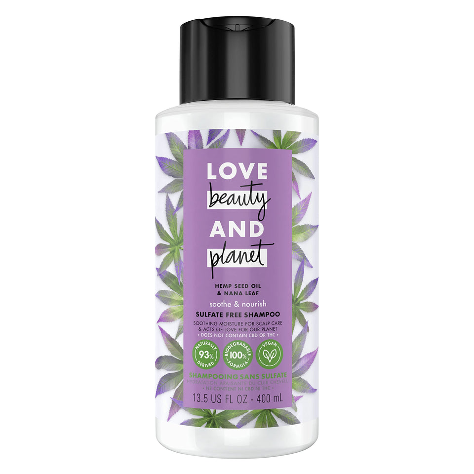 Love Beauty and Planet front bottle showing product and scent clarity