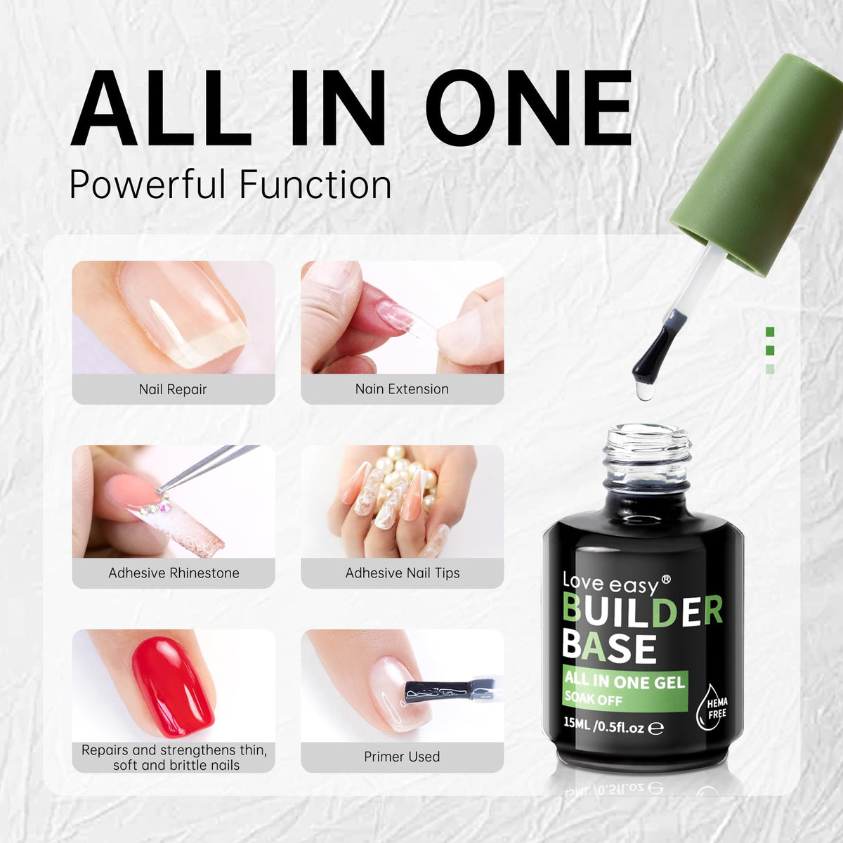Love easy brush applying gel to nail demonstrating easy control