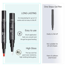 Love easy close-up of gel color pen tip and brush, precise application benefit