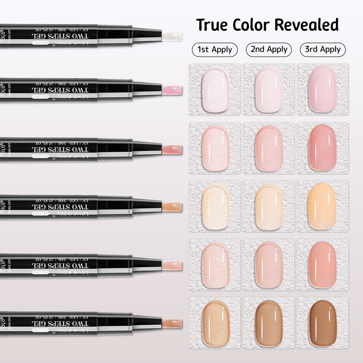 Love easy cured nails on hand in natural light showing long-lasting shine