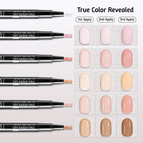 Love easy pen brush close-up showing precision applicator for neat strokes