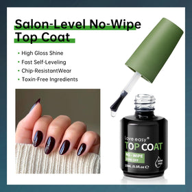 Love easy sculpted nail showing built C-curve and durable strength