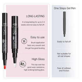 Love easy single pen close-up with cap off showing easy brush application benefit