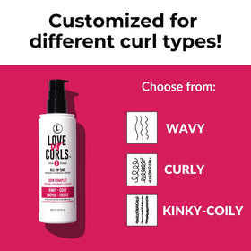 Love Ur Curls being applied to damp hair demonstrating easy distribution and detangling