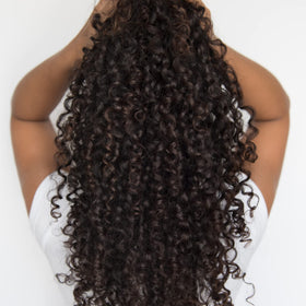 Love Ur Curls before and after comparison of curls improving softness and shape