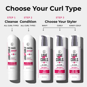 Love Ur Curls before and after curls showing improved definition and softness