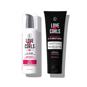 Love Ur Curls front packaging showing both products and benefits