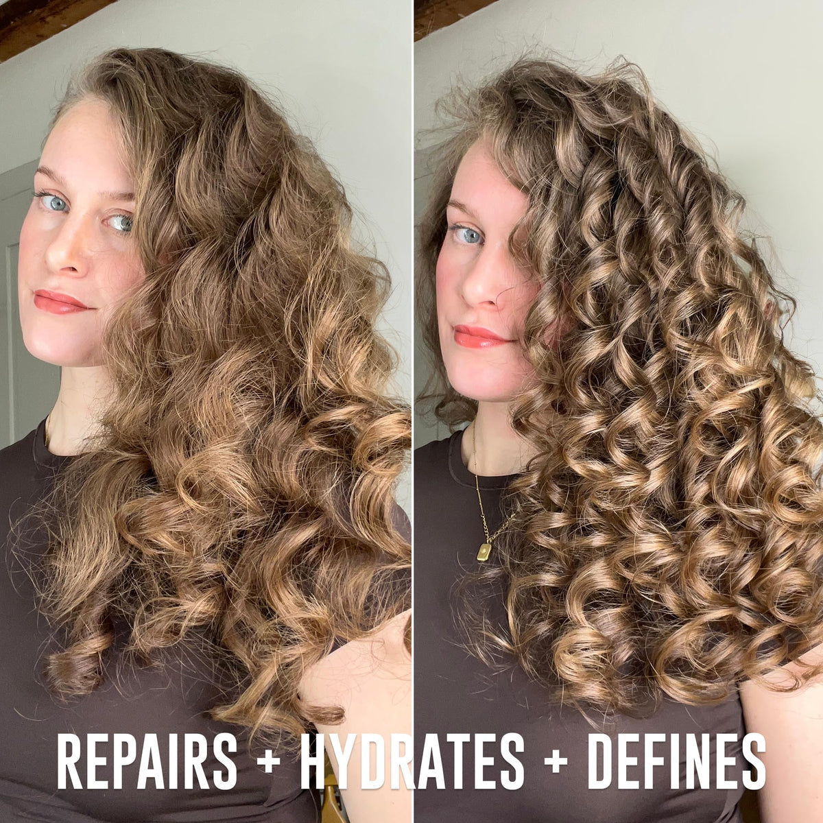Love Ur Curls conditioner creamy texture demonstrating detangling slip