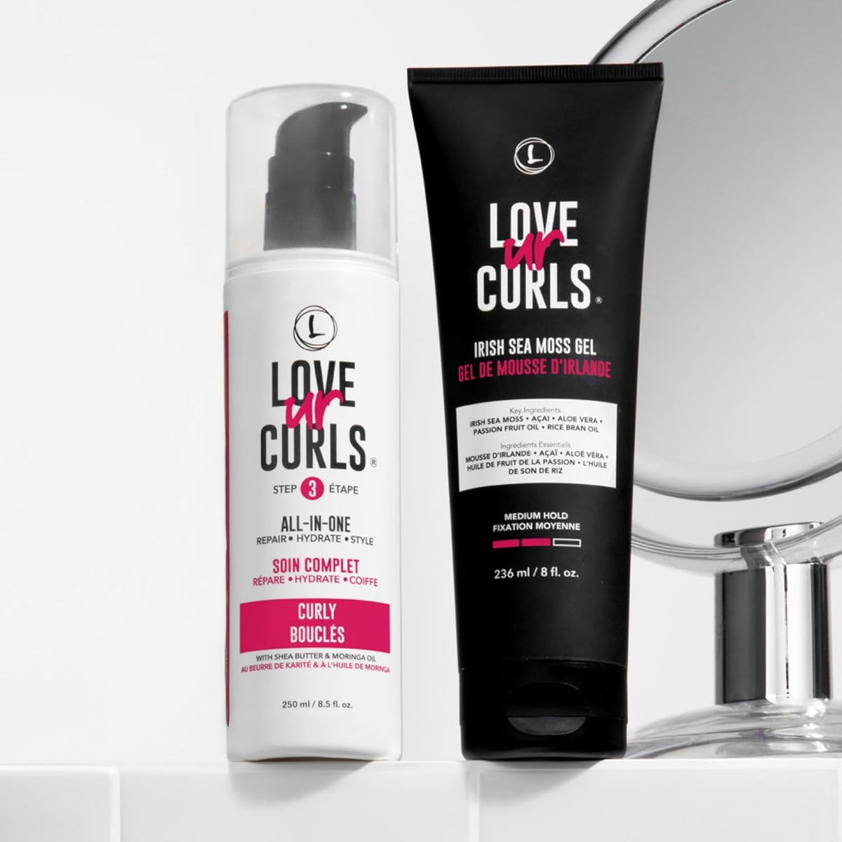 Love Ur Curls cream texture closeup highlighting moisturizing slip