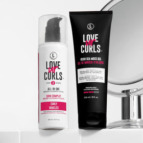 Love Ur Curls cream texture closeup highlighting moisturizing slip