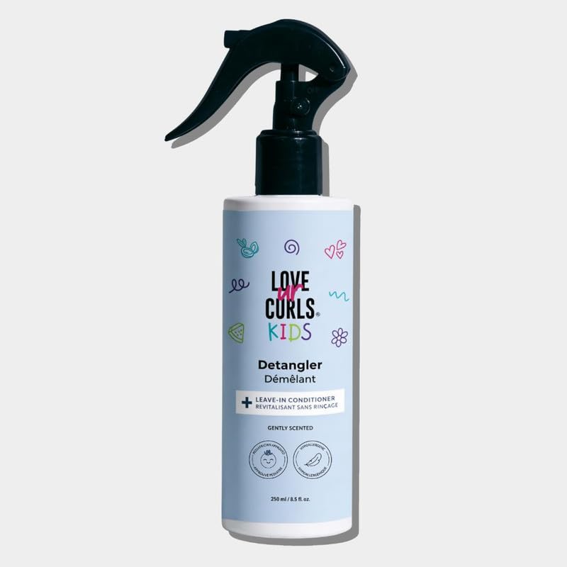 Love Ur Curls front bottle showing Soft Cuddles scent and gentle detangling benefit