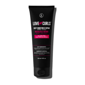 Love Ur Curls front packaging showing jar and label, highlights professional-grade care