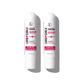 Love Ur Curls front packaging showing both bottles and benefits