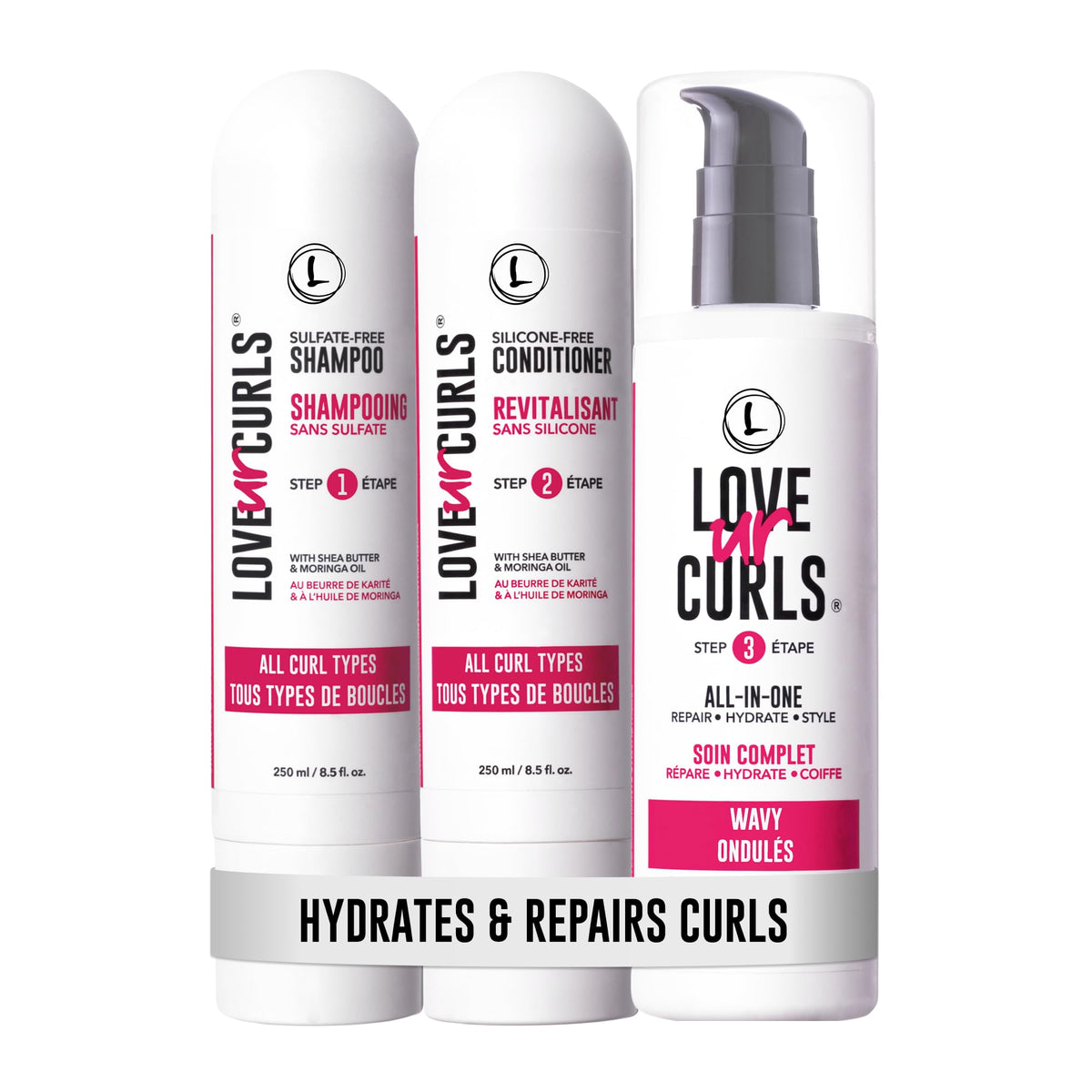 Love Ur Curls front packaging showing kit and brand for clear purchase choice