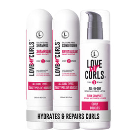Love Ur Curls front packaging showing set and brand for clear product info