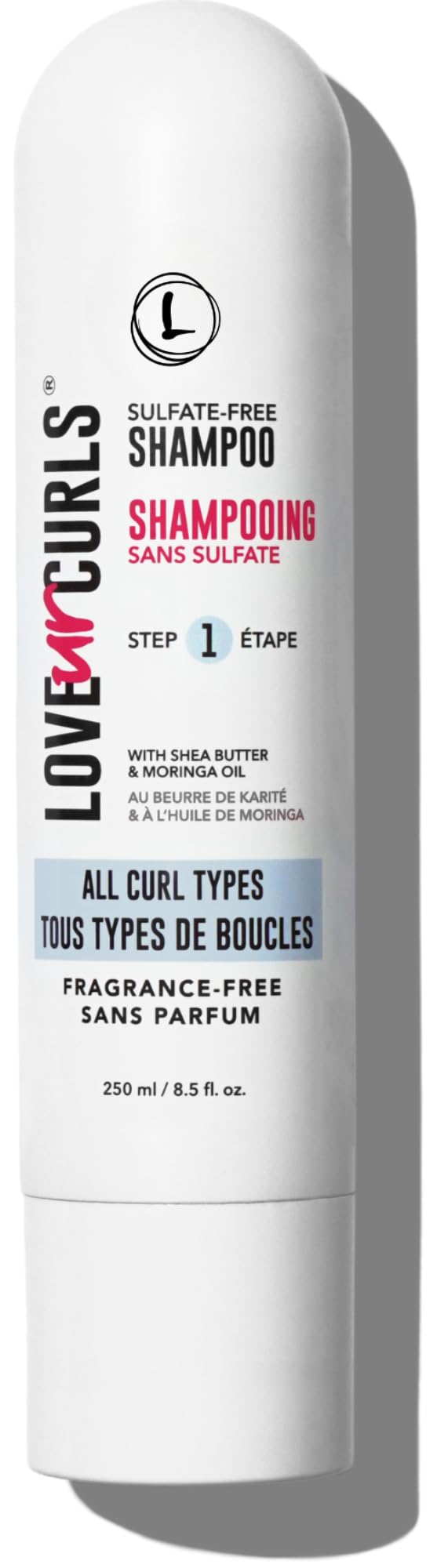 Love Ur Curls front packaging showing label and 250mL size for quick product ID