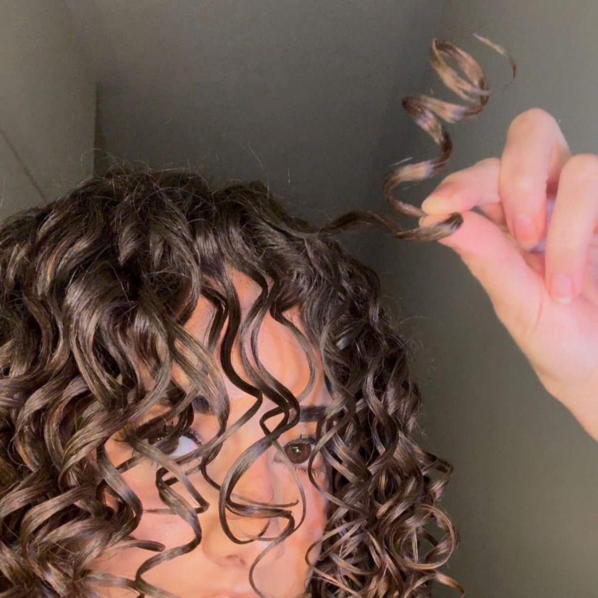 Love Ur Curls gel texture close-up demonstrating smoothing benefit