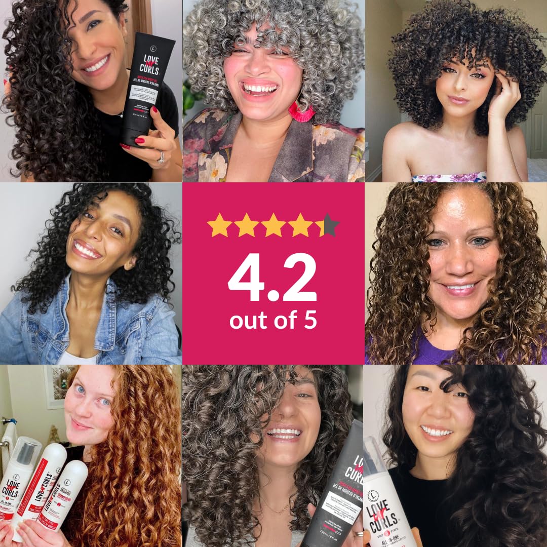 Love Ur Curls in-use diffusing curls to show defined frizz-free results