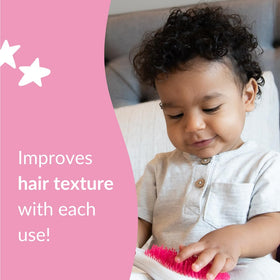 Love Ur Curls being applied to a child’s curls for easier combing