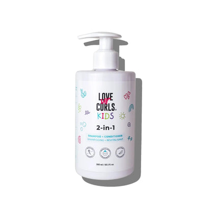 Love Ur Curls front bottle showing label and tear-free benefit