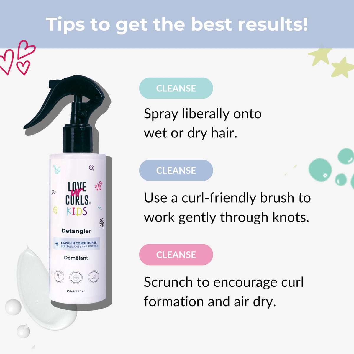 Bathroom routine scene with Love Ur Curls spray offering easy daily styling