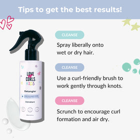 Bathroom routine scene with Love Ur Curls spray offering easy daily styling
