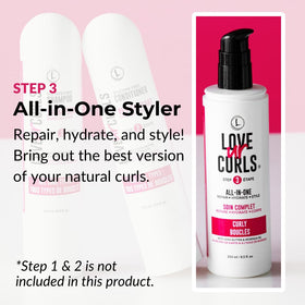 Love Ur Curls cream texture in palm displaying smooth moisturizing formula
