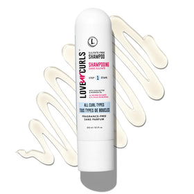 Love Ur Curls shea butter and moringa oil ingredient shot showcasing nourishing benefits