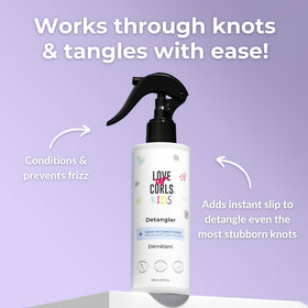 Love Ur Curls spray mist in action for effortless detangling