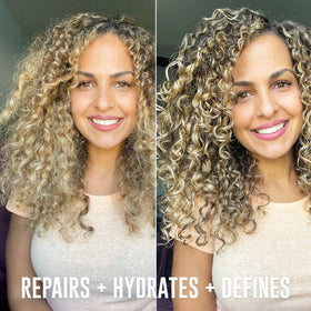 Love Ur Curls styler cream dispenser detail illustrating easy-to-use applicator