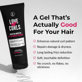 Love Ur Curls close-up gel texture highlighting smooth slip and hydration