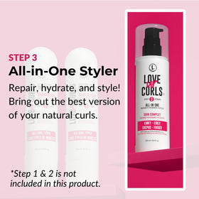 Love Ur Curls cream texture close-up illustrating smooth slip and hydrated hair benefit