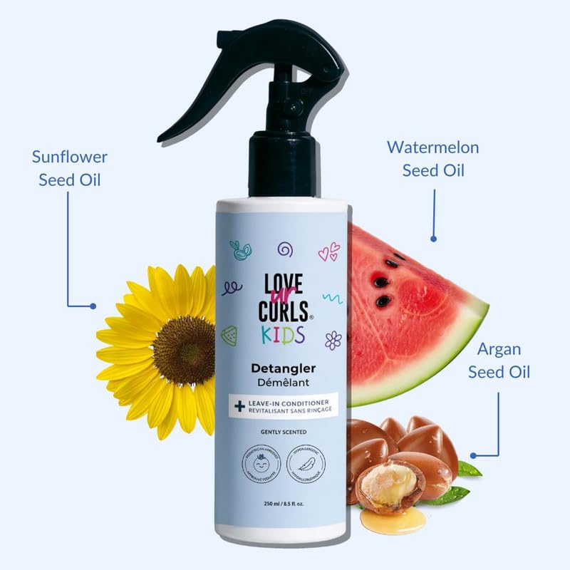 Love Ur Curls product texture on hair strand demonstrating lightweight hydration benefit