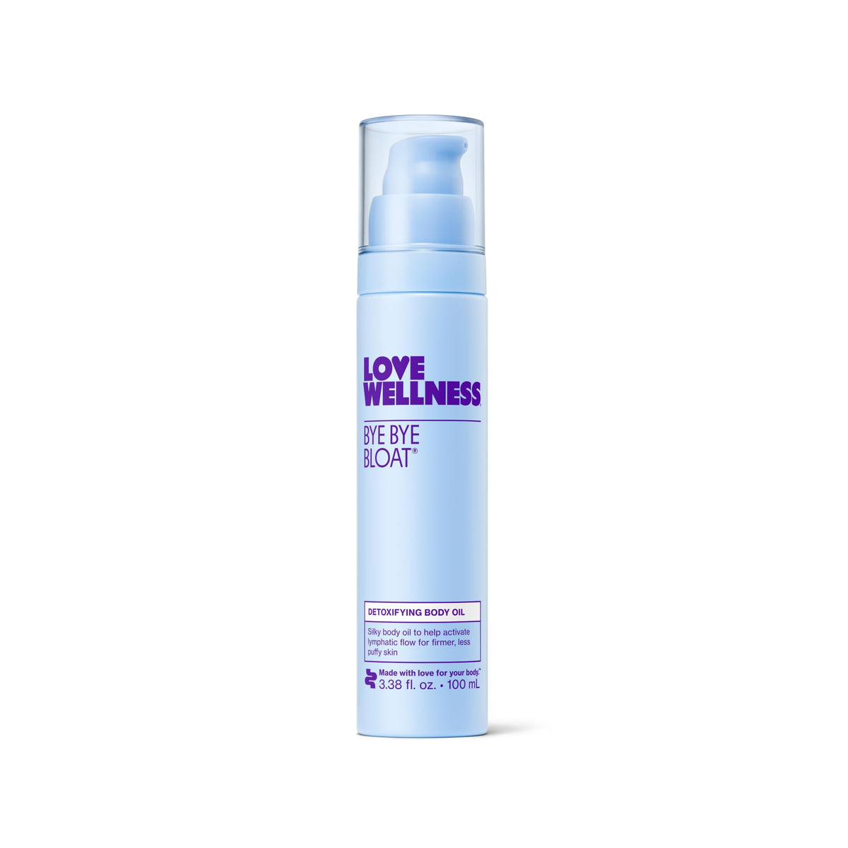 Love Wellness bottle front view showing clean packaging and benefits