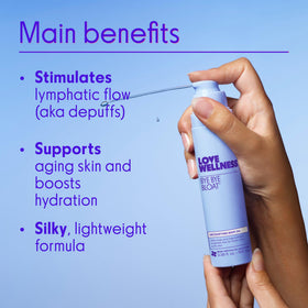 Love Wellness oil texture on hand demonstrating lightweight absorption