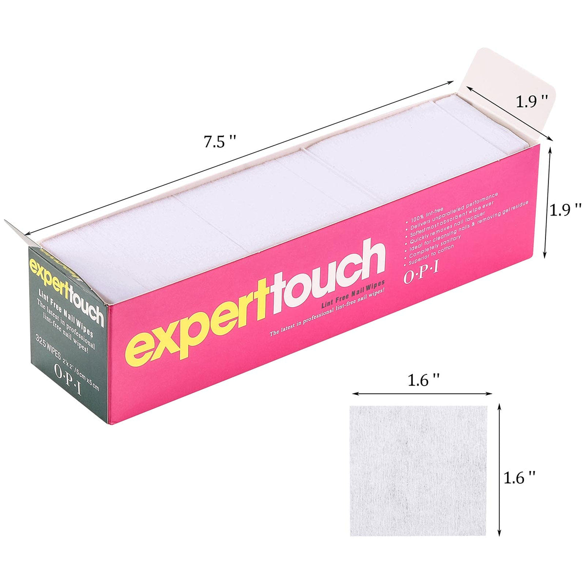LoveBB pad soaked with remover demonstrating strong absorption and lint-free wipe performance