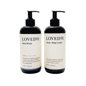Loved01 front packaging showing both 15 oz bottles and gift-ready appearance