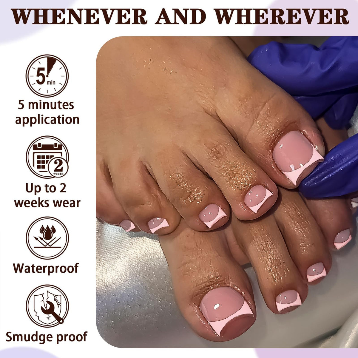 LoveOurHome adhesive tabs and tools included for fast, glue-free application
