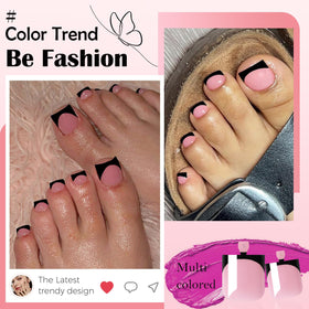 LoveOurHome texture detail pink base and black tip for natural look
