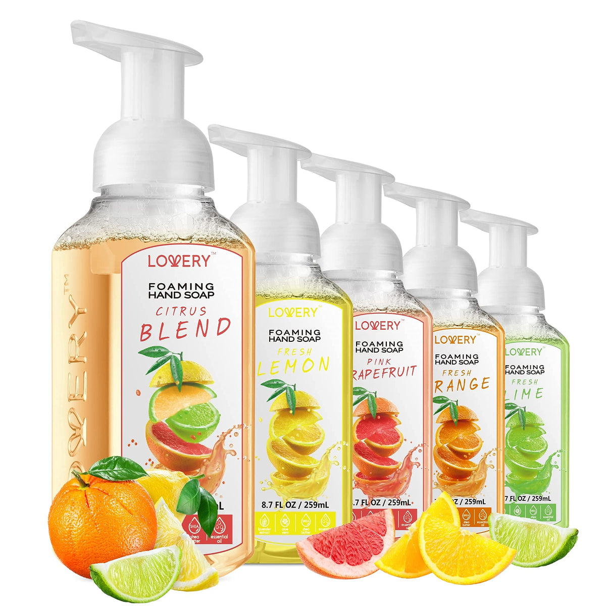 LOVERY hand lather demonstration showing rich foam that spreads easily for efficient hand coverage